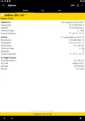 FlightView Free android App screenshot 0